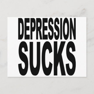 Depression Sucks Vykort