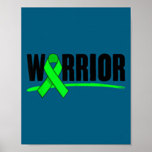 Depression Warrior Band Mental hälsa medvetenhet Poster