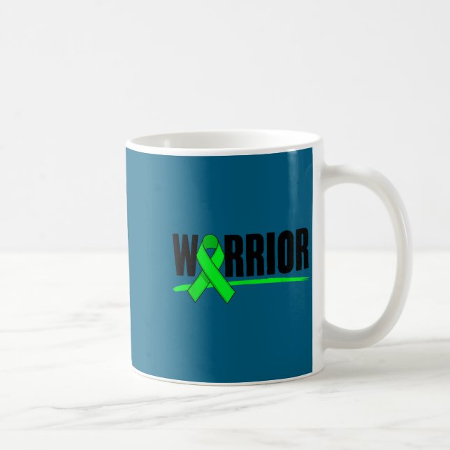 Depression Warrior Ribbon Mental Health Awareness  Kaffemugg (Höger)