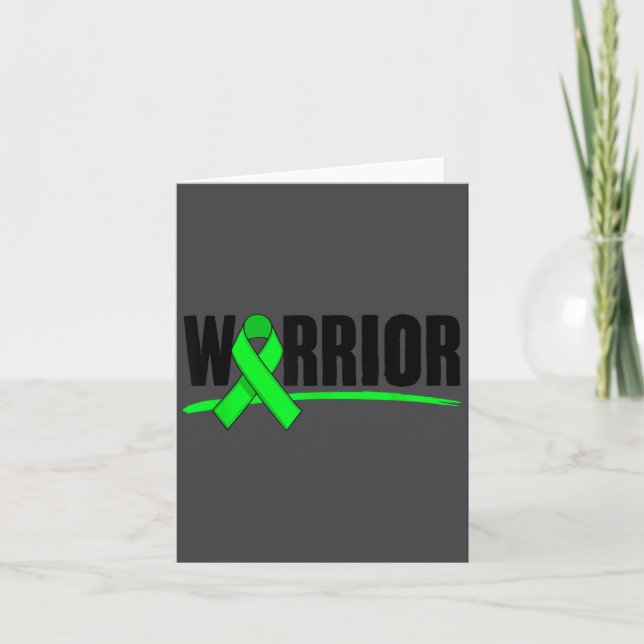 Depression Warrior Ribbon Mental Health Awareness  Kort (Framsida)