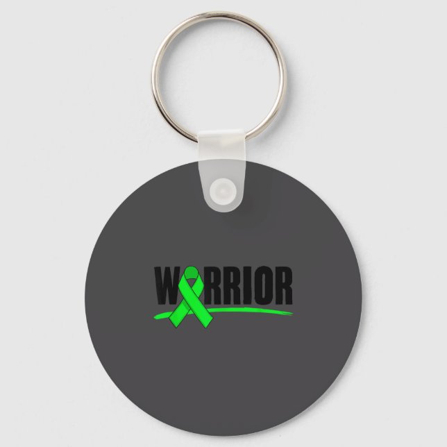 Depression Warrior Ribbon Mental Health Awareness  Nyckelring (Framsida)