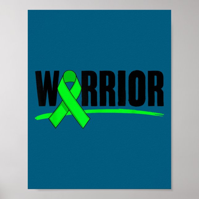 Depression Warrior Ribbon Mental Health Awareness  Poster (Framsidan)