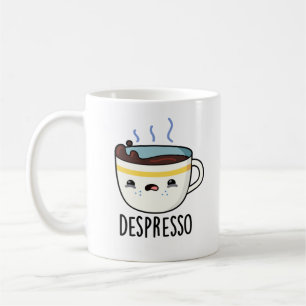 Depresso Funny Ledsen Espresso Coffee Pun Kaffemugg