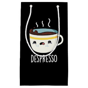 Depresso Funny Ledsen Espresso Coffee Pun Mörk BG