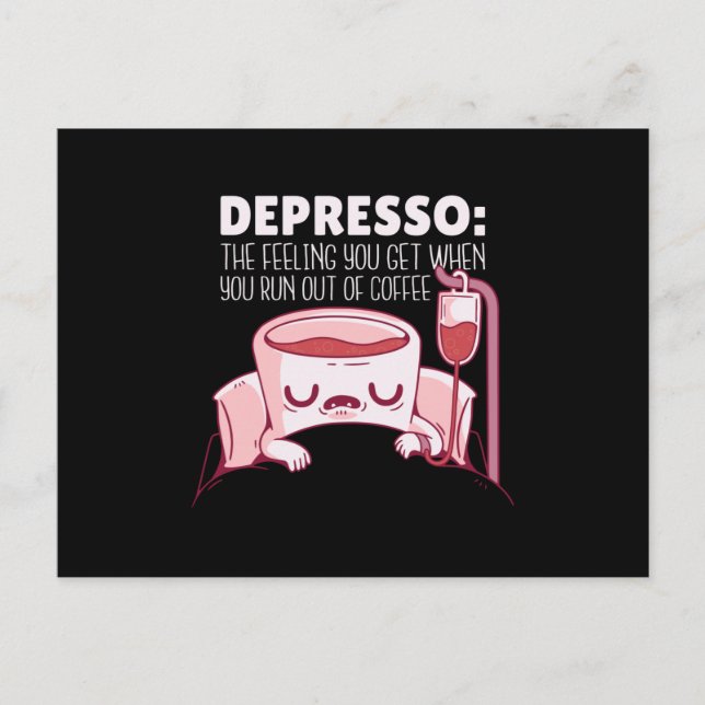 Depresso-kaffeoffert Vykort (Framsida)