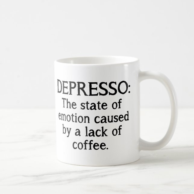Depresso Rolig Kaffemug Kaffemugg (Höger)