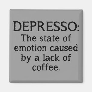 Depresso Rolig Kylskåpsmagnet
