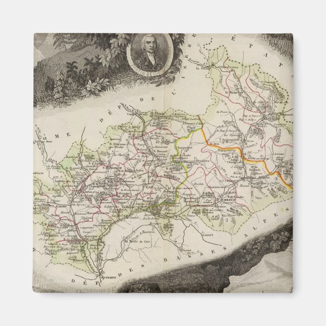 Dept De Hautes Alpes Magnet (Framsidan)