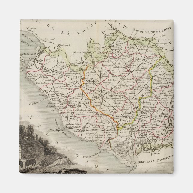 Dept. De La Vendee Magnet (Framsidan)