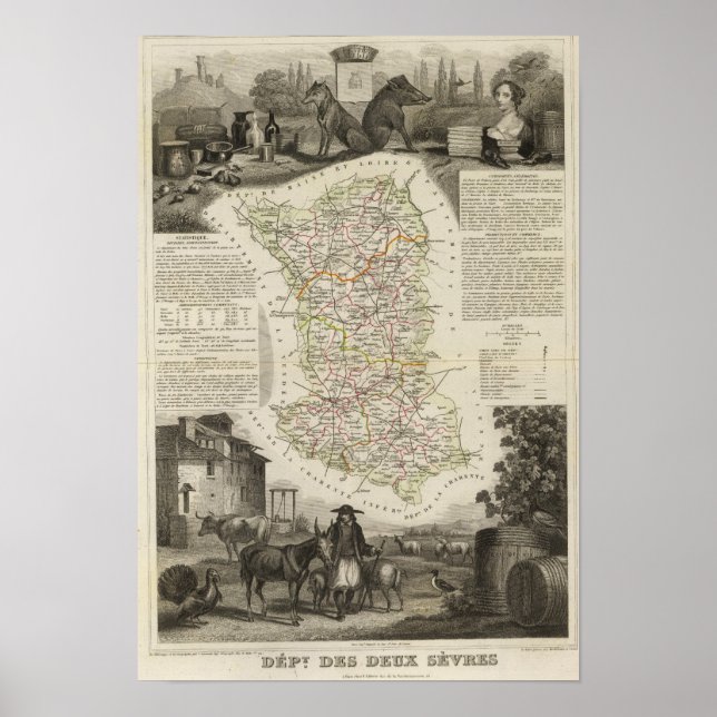 Dept. Des Deux Sevres Poster (Framsidan)