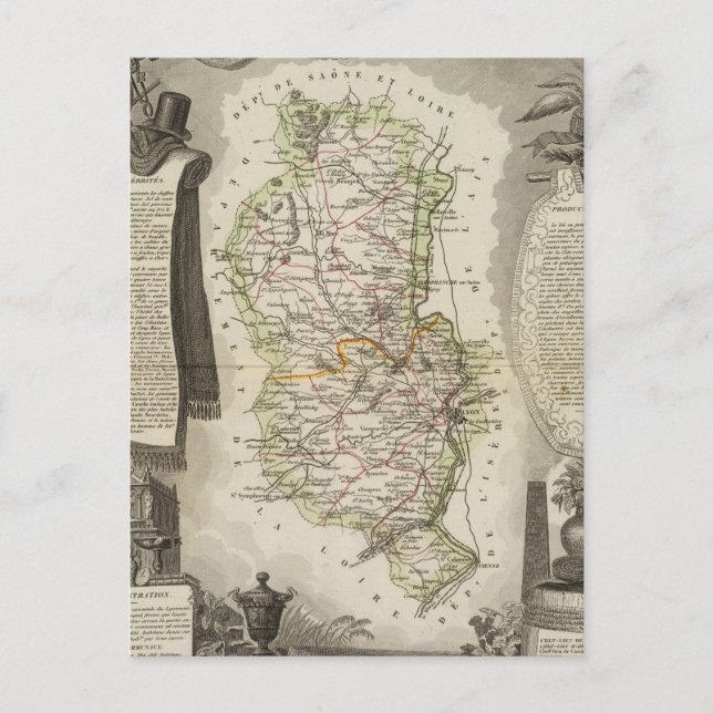 Dept Du Rhone Vykort (Framsida)