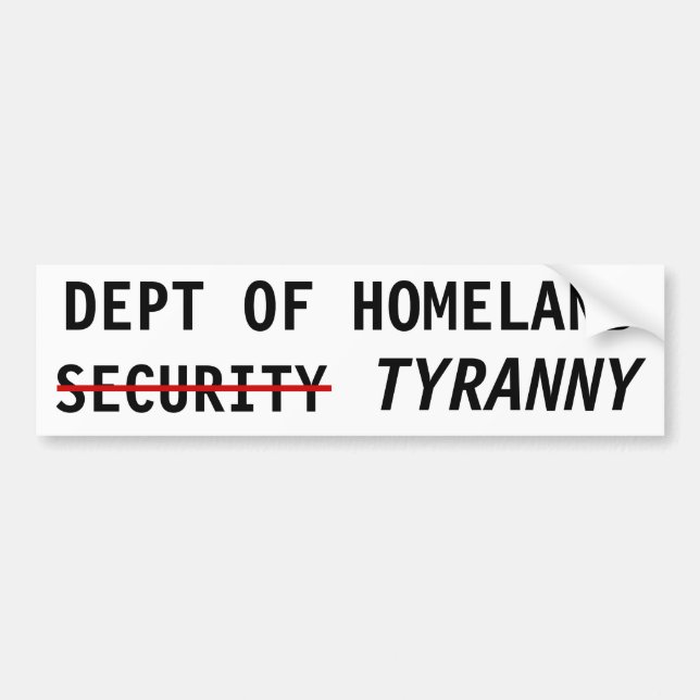 DEPT HOMELAND TYRANNY BILDEKAL (Framsidan)