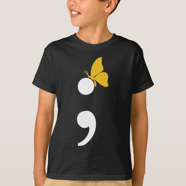 Depterfly Suicials Depression Prevention T Shirt (Framsida)