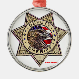 Deputy_Sheriff_emboss Julgransprydnad Metall