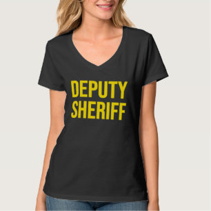 DEPUTY SHERIFF POLIS RÄTTSVÄSENDE UNIFORM FRAM T SHIRT