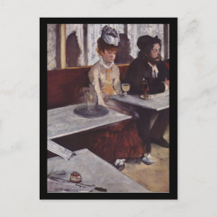 Der Absinth. Degas, Edgar Germain Hilaire Vykort
