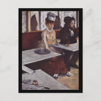 Der Absinth. Degas, Edgar Germain Hilaire Vykort