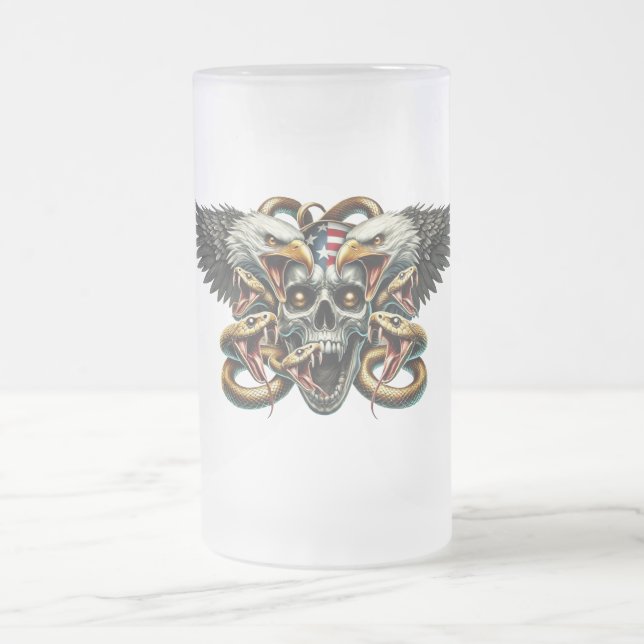 Der Adler und Schlangen Gott der Finsternis  Dämon Frostat Ölglas (Center)