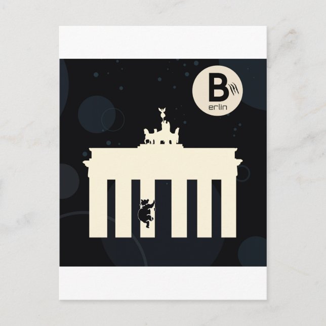 Der Bär auf Berlin - Brandenburger Tor Vykort (Framsida)