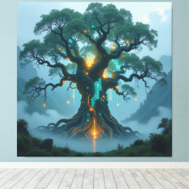 Der Baum der digitalen Weisheit Canvastryck