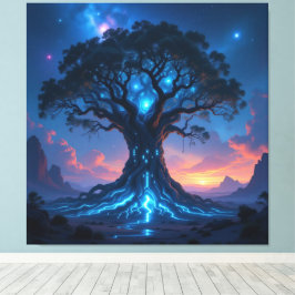 Der Baum der digitalen Weisheit Canvastryck