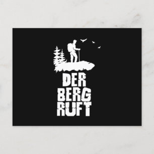 Der Berg Ruft Mountains Natature Hiker Hiking Gift Vykort