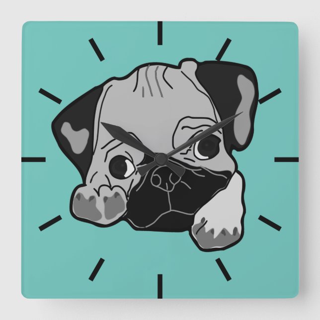 Der beste Freund Fyrkantig Klocka (Framsida)