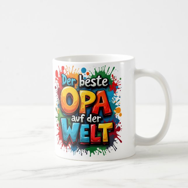 Der beste Opa auf der Welt 1 Kaffemugg (Höger)