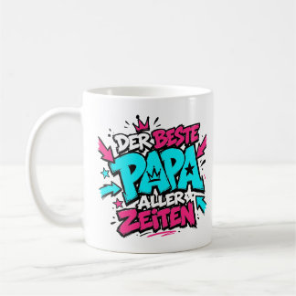 der beste papa aller zeiten graffiti 10 kaffemugg