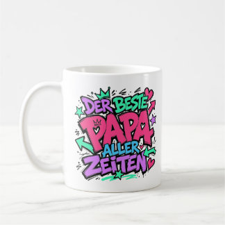der beste papa aller zeiten graffiti 12 kaffemugg