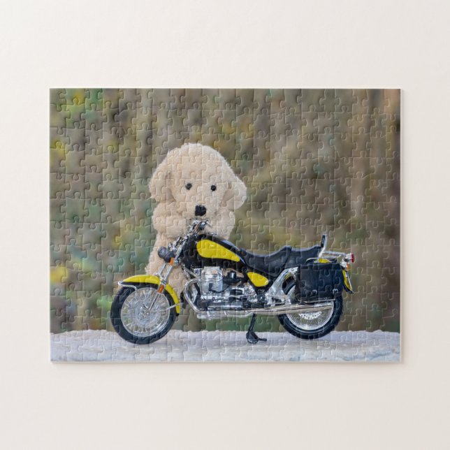 Der Biker - Hund - Pussel (Horisontell)
