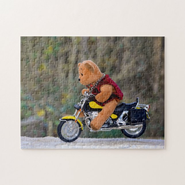 Der Biker - Teddy - Pussel (Horisontell)
