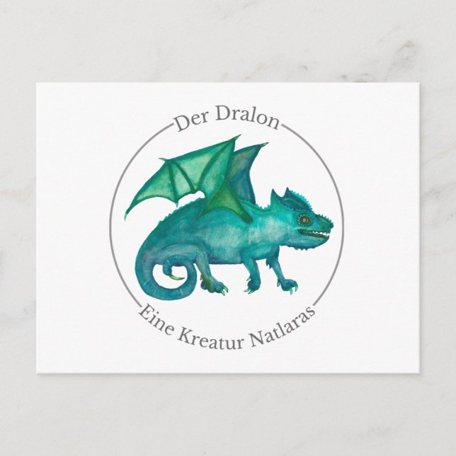 Der Dralon - Eine Kreatur Natlaras Vykort (Framsida)
