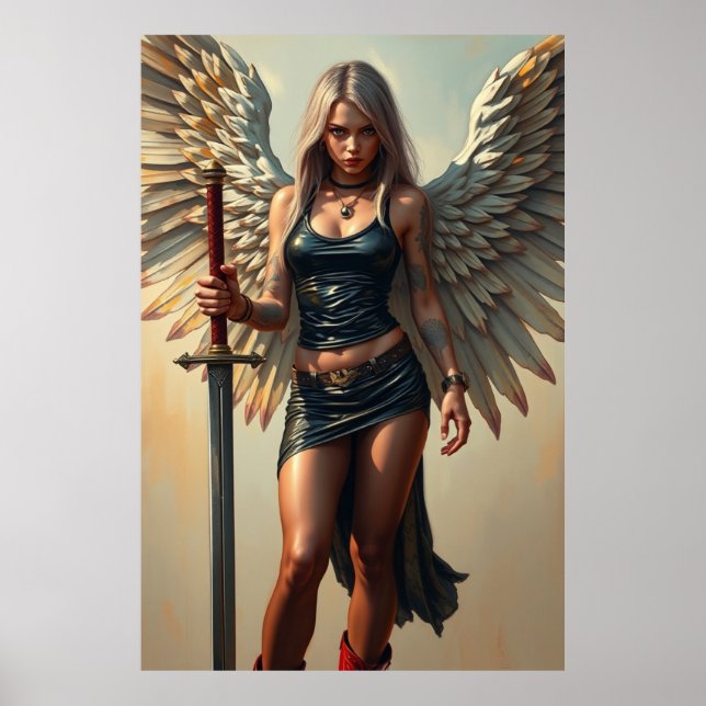 Der Engel des Kriegers Poster (Framsidan)