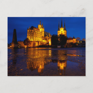 Der Erfurter Dom in Thüringen Postkarte Vykort