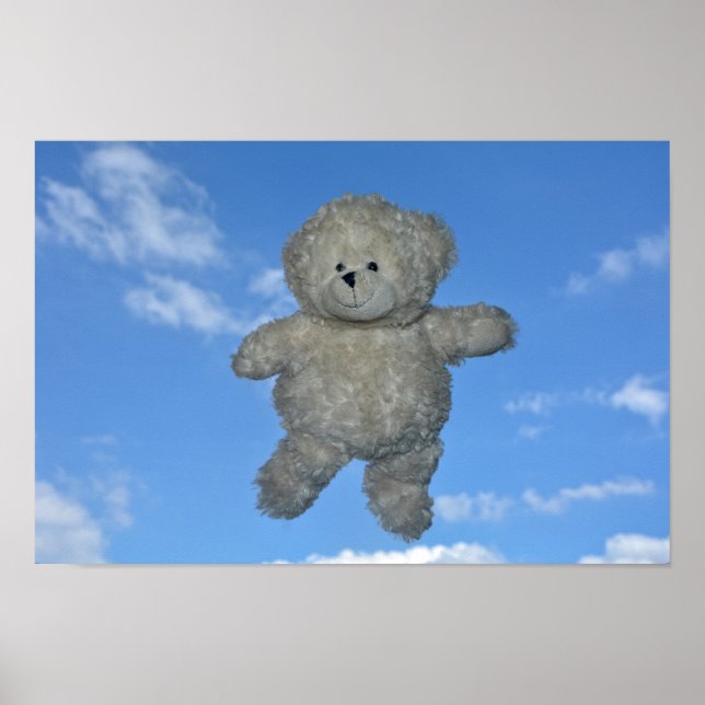 Der fliegende Teddybär Poster (Framsidan)
