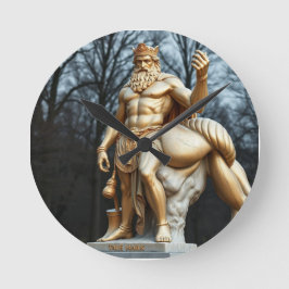 Der größte Held aller Zeiten – Herkules in Gold Rund Klocka