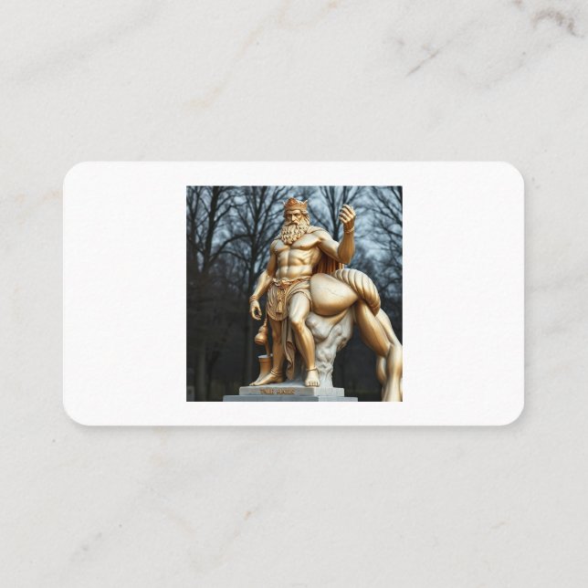 Der größte Held aller Zeiten – Herkules in Gold Visitkort (Baksida)