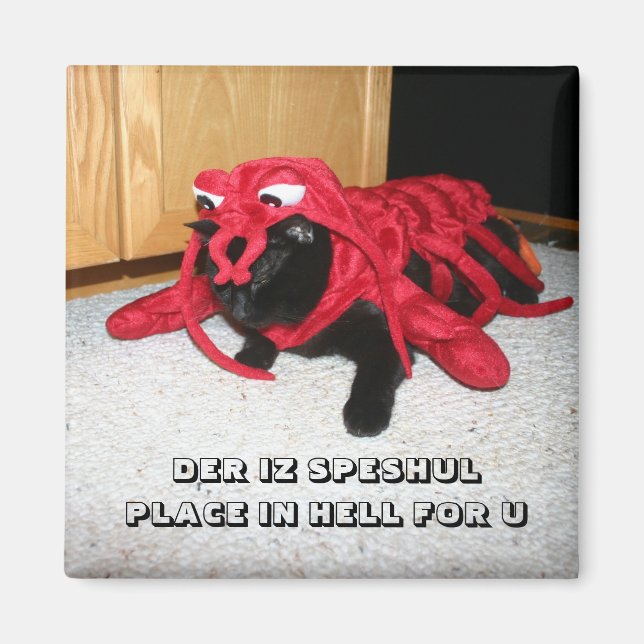 DER IZ SPESHUL STÄLLE IN HELL FOR U MAGNET (Framsidan)