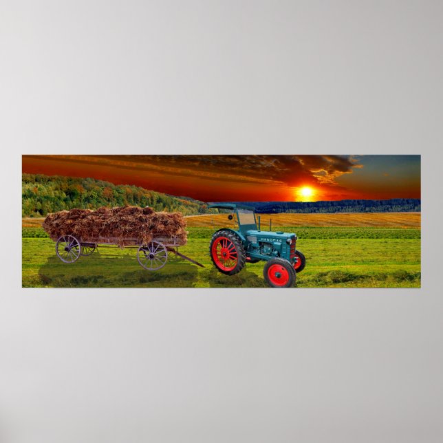 Der  klassische Traktor Hanomag R22 Poster (Framsidan)