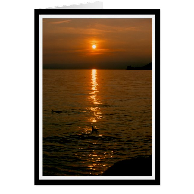 der letzte Abend .... Karte Hälsningskort (Framsidan)