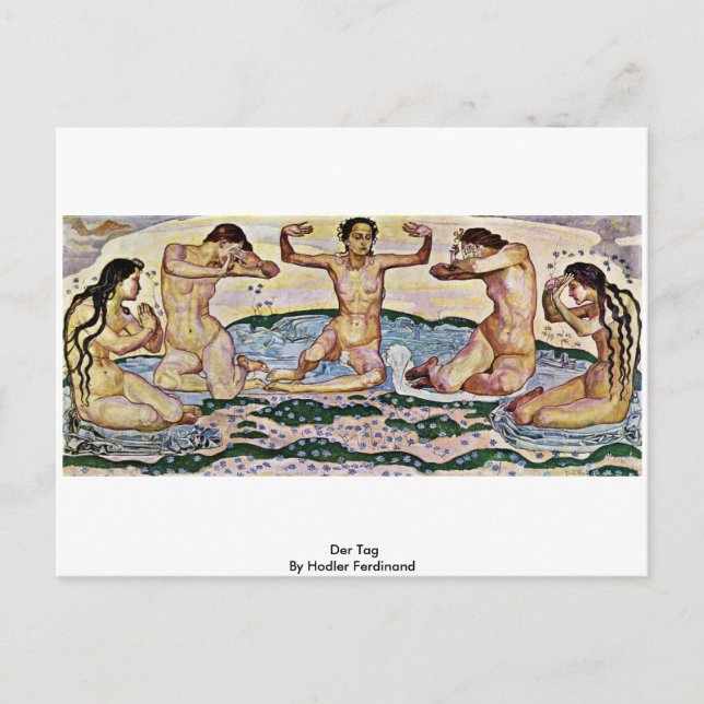 Der Märkre av Hodler Ferdinand Vykort (Framsida)