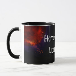 Der Mensch ist dem Menschen ein Wolf. Taschennotiz Mugg