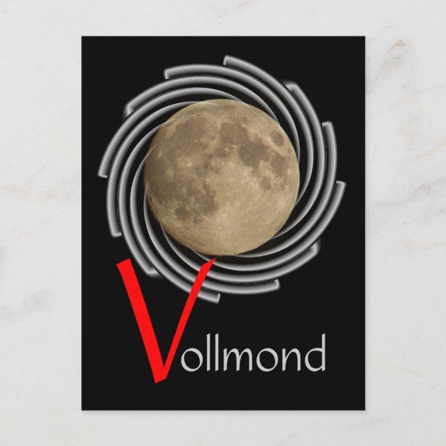 Der Mond, la lune, la luna, måne Postkarte Vykort (Framsida)
