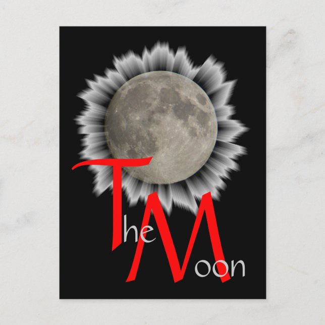 Der Mond, la lune, la luna, måne Postkarte Vykort (Framsida)