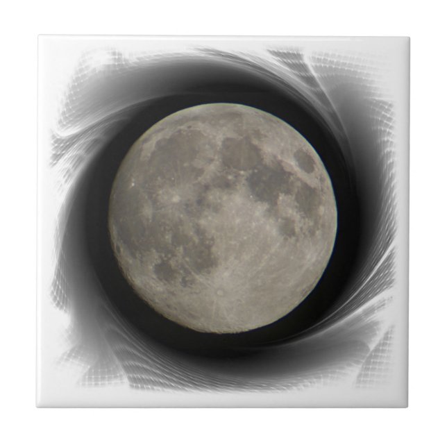 Der Mond, la lune, la luna, the moon Fliese Kakelplatta (Framsidan)