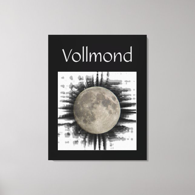 Der Mond, la lune, la luna, the moon Leinwand Canvastryck (Framsida)