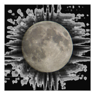 Der Mond, la lune, la luna, the moon Poster