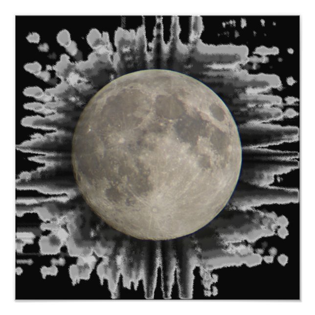 Der Mond, la lune, la luna, the moon Poster (Framsidan)