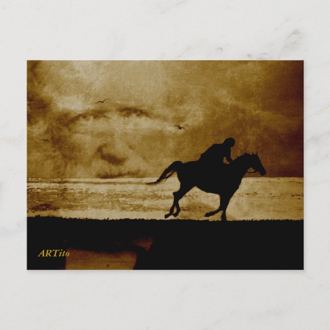 Der Schimmelreiter - Theodor Storm Vykort (Framsida)